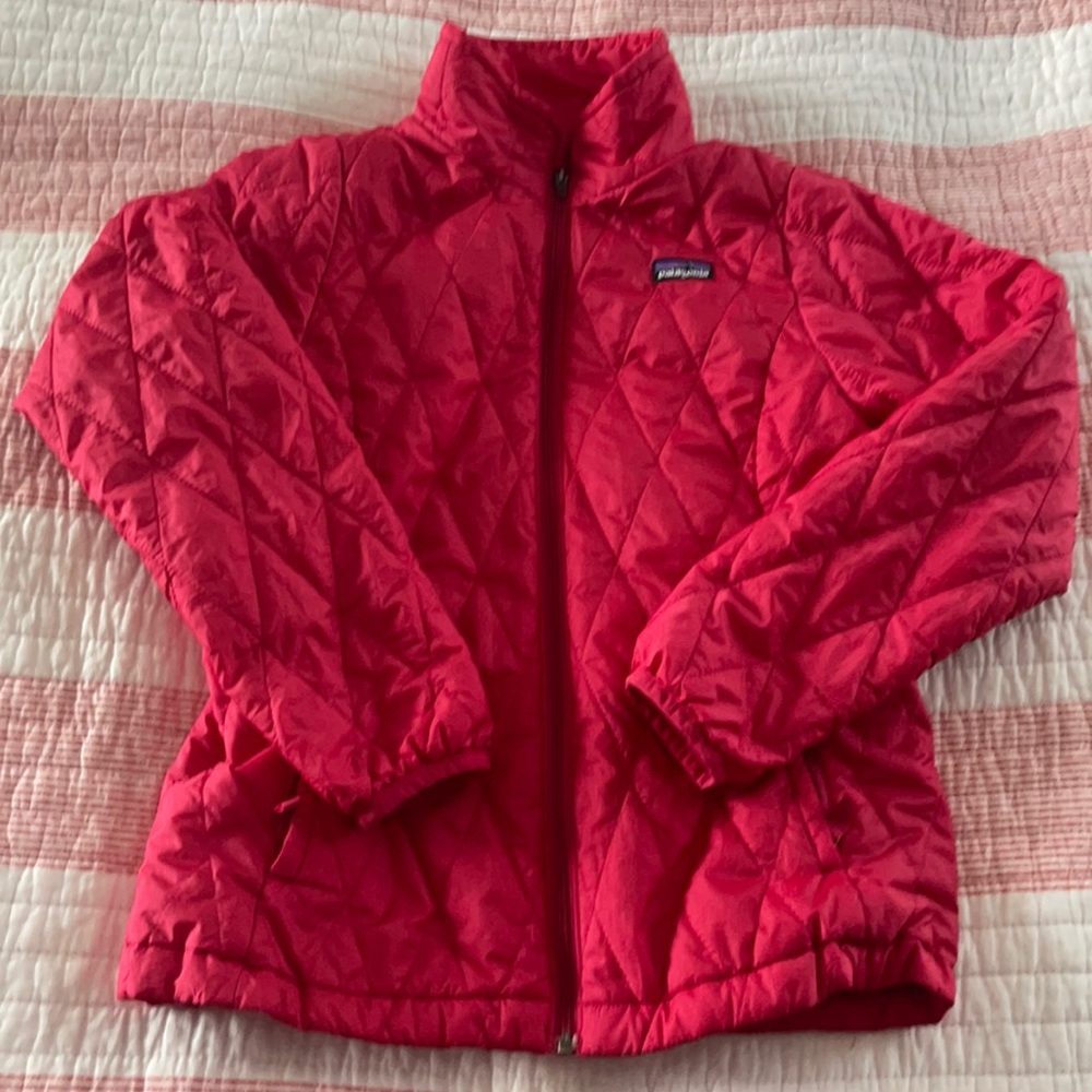 Dark Punch/ Pink Color Patagonia Jacket